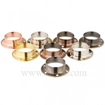 E14 Plated Steel Lampholders Shade Rings