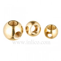 Brass Balls 3 Way Hole