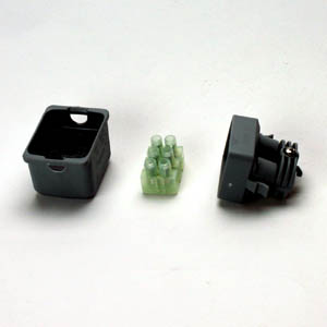 2 WAY INSULATED CONNECTOR BOX IP68 GEL FILLED FOR 3 CORE CABLE4 AMP 250 VOLT MAX CABLE 1.5 MM SQ