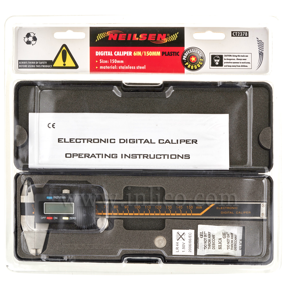 DIGITAL MEASURING CALIPER - 6"/150mm