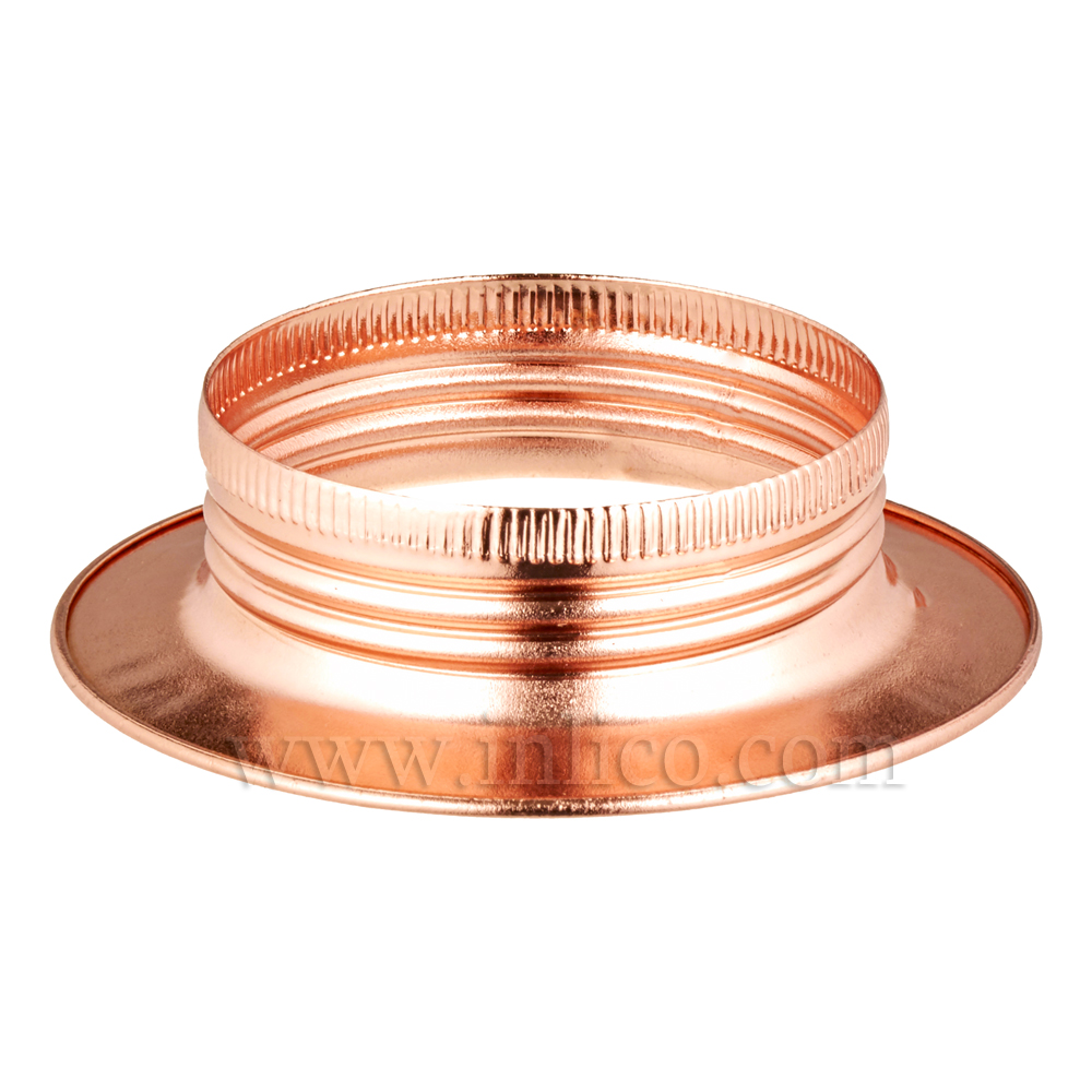 E27 METAL SHADE RING BRIGHT COPPER FINISH