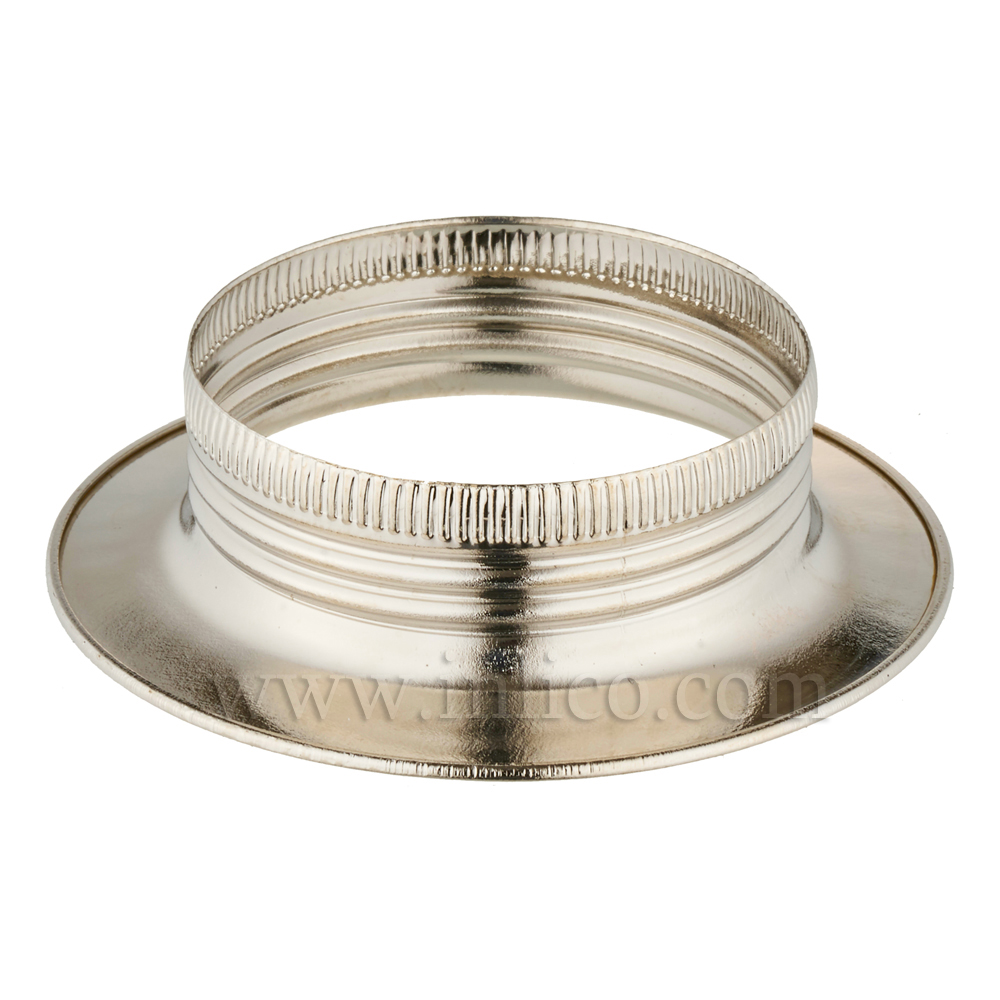 E27 METAL SHADE RING NICKEL PLATED