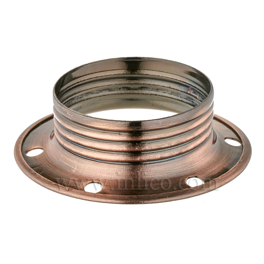 E14 METAL SHADE RING ANTIQUE COPPER