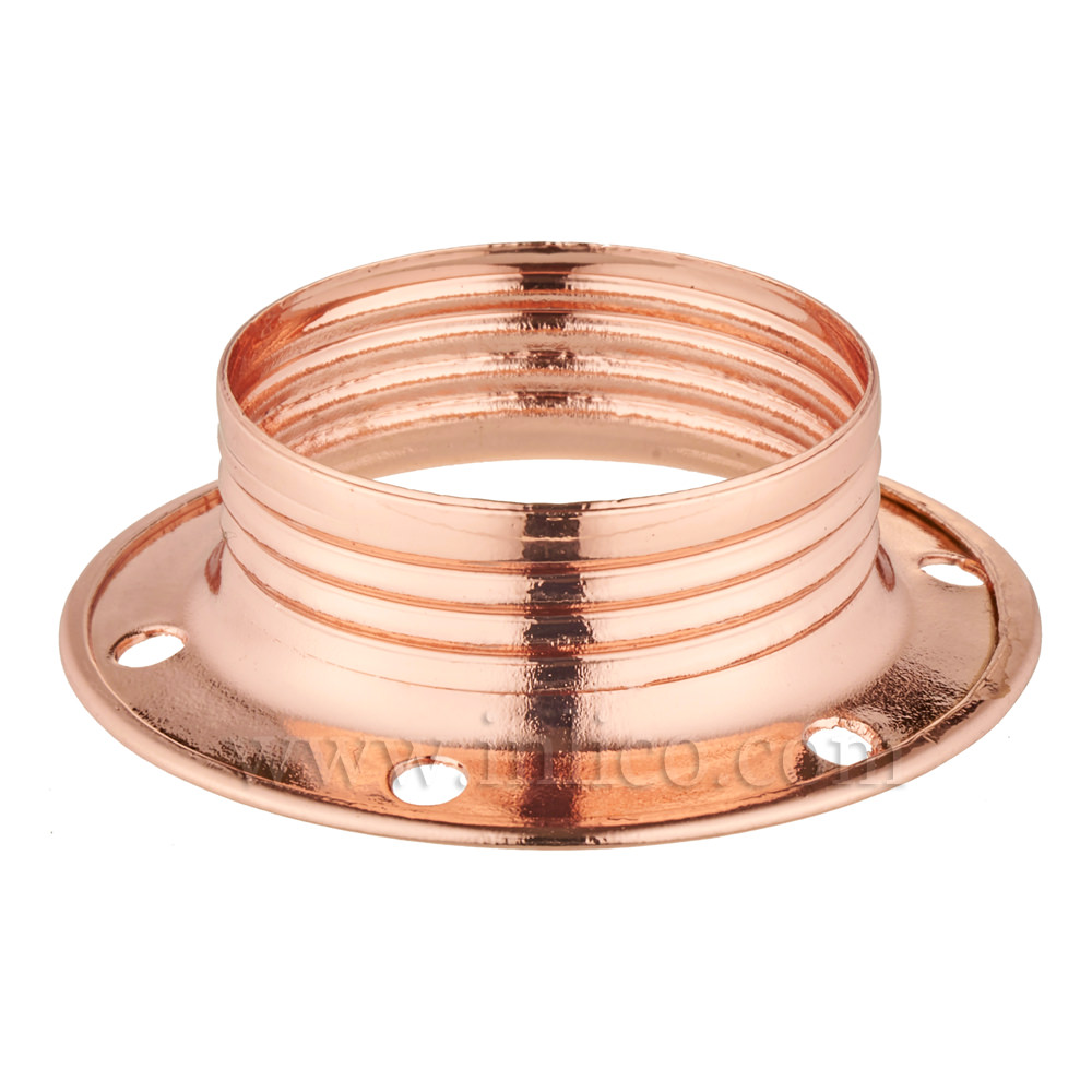 E14 METAL SHADE RING BRIGHT COPPER