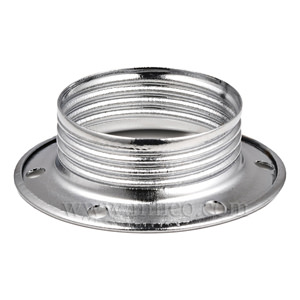 E14 METAL SHADE RING BRIGHT ZINC PLATED