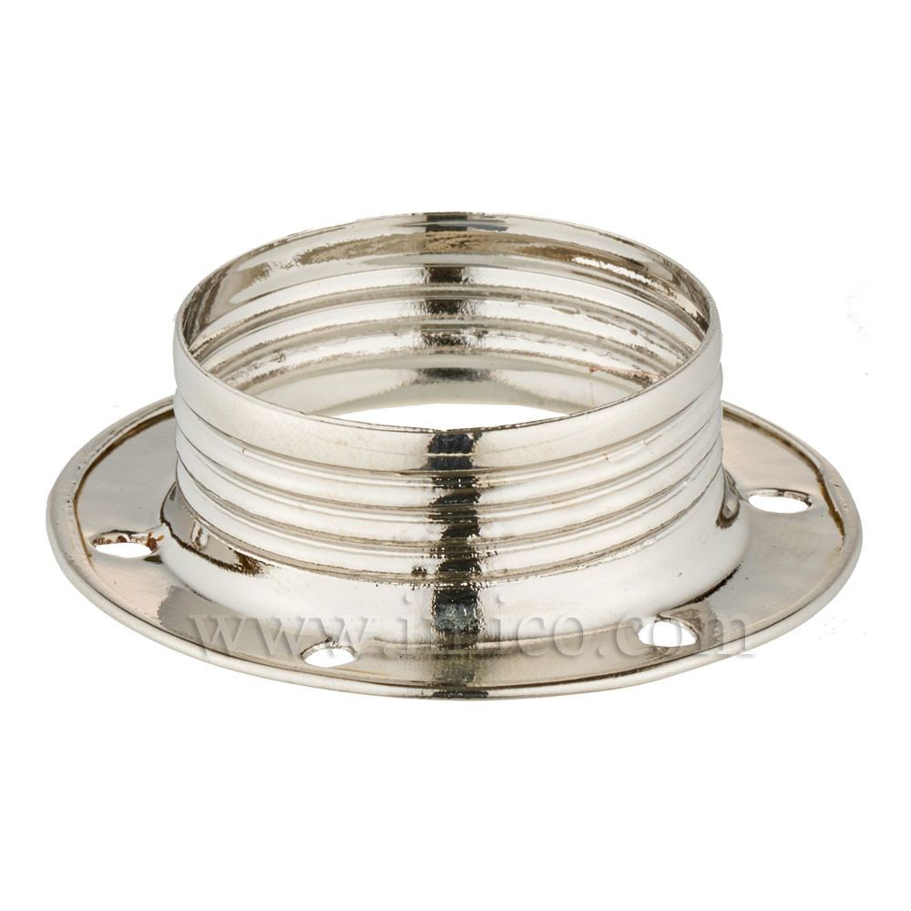 E14 METAL SHADE RING NICKEL PLATED