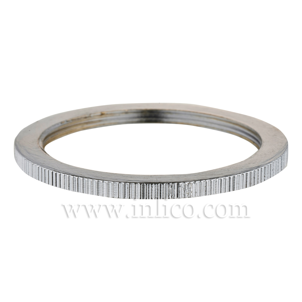 BRASS CHROME PLATED SHADE RING FOR E27 BRASS LAMPHOLDER