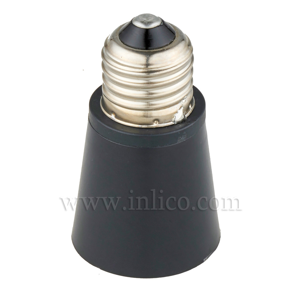 ES TO BC LAMPHOLDER ADAPTOR (100W MAX) BLACK INLICO LTD