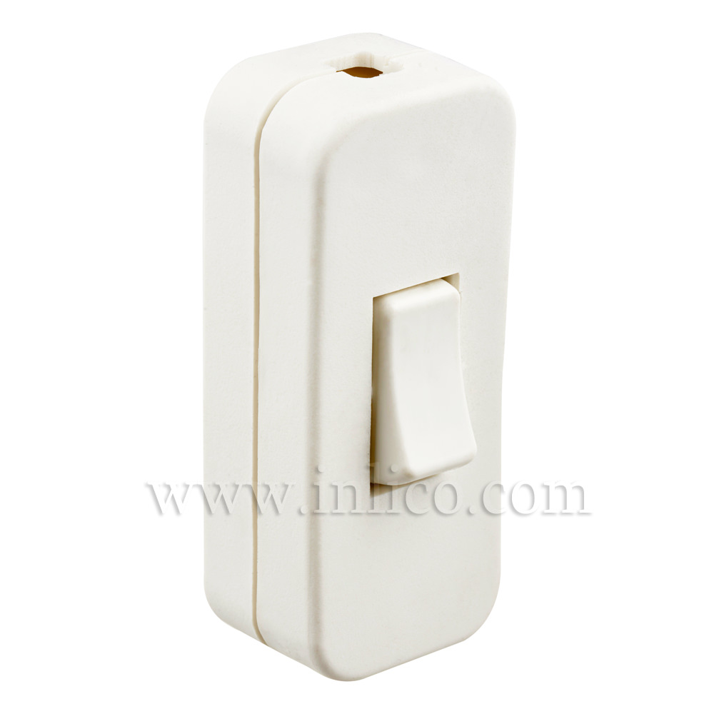  INLINE SWITCH FOR 2/3 CORE CABLE WHITE 2A SINGLE POLE SCREW TERMINALS VDE APPROVED STANDARDS  EN61058-2-1:2002+A2:2008