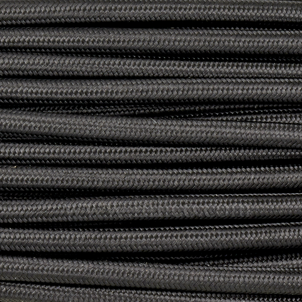 3x0.75MM FABRIC COVERED CABLE BLACK 3 X 0.75MM ROUND PVC/PVC FLEXIBLE CABLE COVERED IN BLACK FABRIC BRAIDED SLEEVE 
HO3VV-F BS5025:2011