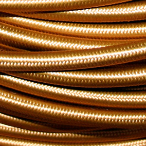 3x0.75MM FABRIC COVERED CABLE BRONZE 3 X 0.75MM ROUND PVC/PVC FLEXIBLE CABLE COVERED IN BRONZE SILK BRAIDED SLEEVE
HO3VV-F BS5025:2011