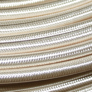 3x0.75MM FABRIC COVERED CABLE IVORY 3 X 0.75MM ROUND PVC/PVC FLEXIBLE CABLE COVERED IN IVORY SILK BRAIDED SLEEVE
HO3VV-F BS5025:2011