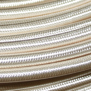 3x0.75MM FABRIC COVERED CABLE IVORY 3 X 0.75MM ROUND PVC/PVC FLEXIBLE CABLE COVERED IN IVORY SILK BRAIDED SLEEVE
HO3VV-F BS5025:2011