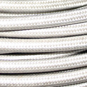 UL SPT2 CABLE WHITE  SILK COVERED 2 CORE x 18 AWG UL APPROVED FILE NUMBER E218701