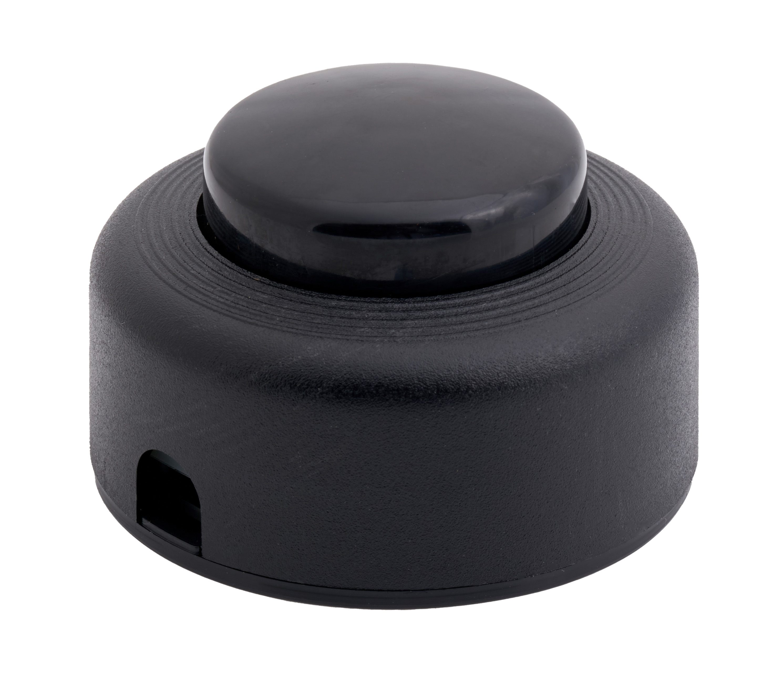 ROUND FOOT SWITCH 2A SINGLE POLE BLACK RELCO