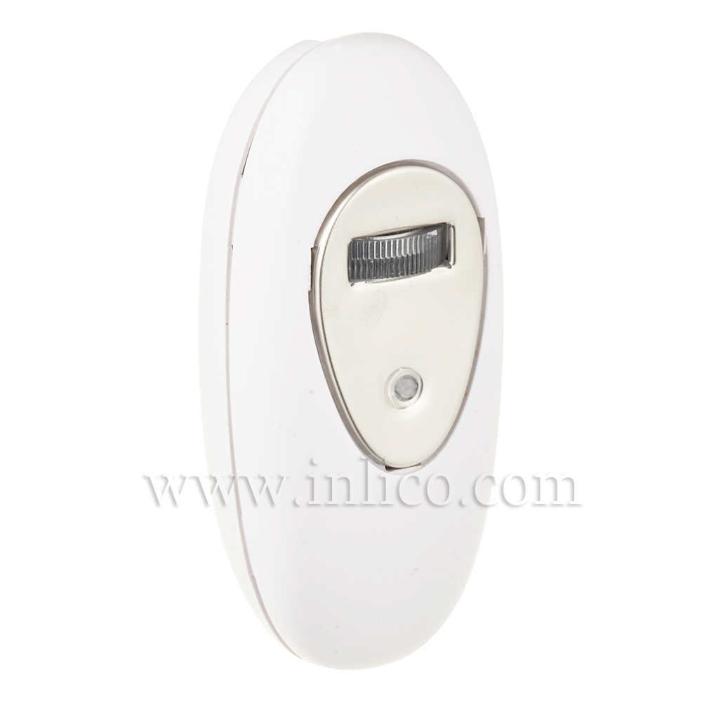 INLINE DIMMER WHITE with ROTARY SWITCH  TO 
STANDARD EN61058-1:2002 FOR LED AND INCANDESCENT LIGHT SOURCES SUITABLE FOR CLASS II 