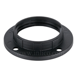 WIDE LIP S/RING BLACK E14/B15 THERMOPLASTIC