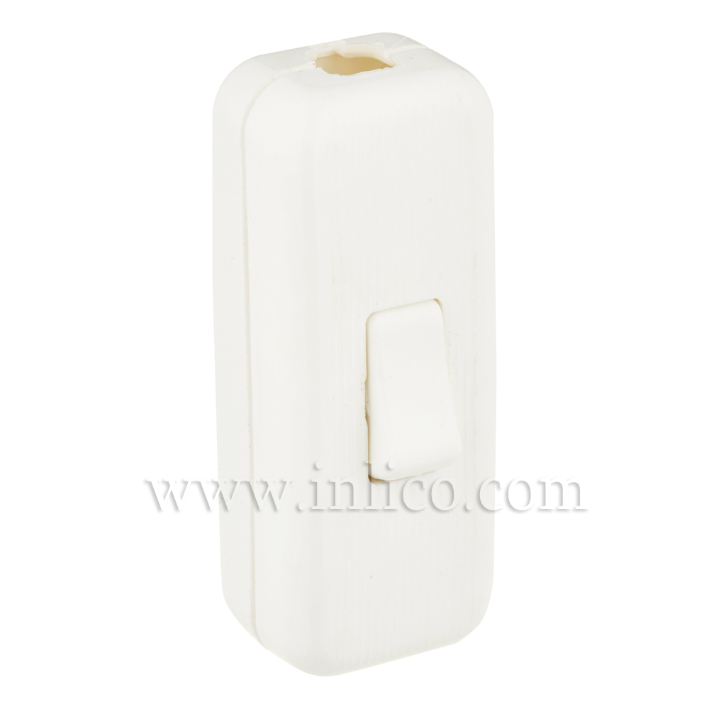 WHITE INLINE CORD SWITCH FOR 2 OR 3 CORE ENEC03 APPROVED TO 
STANDARDS EN60158-1:2008 AND EN61058-2-1:2011