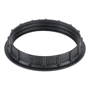 BLACK NARROW LIP SHADE RING E27/B22
