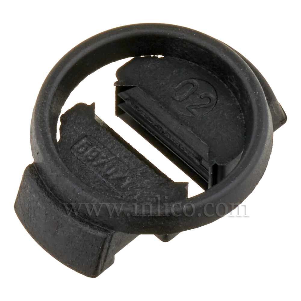 Internal Cord Grip for E14/B15 L/H - BLACK MAX DIAMETER 20MM