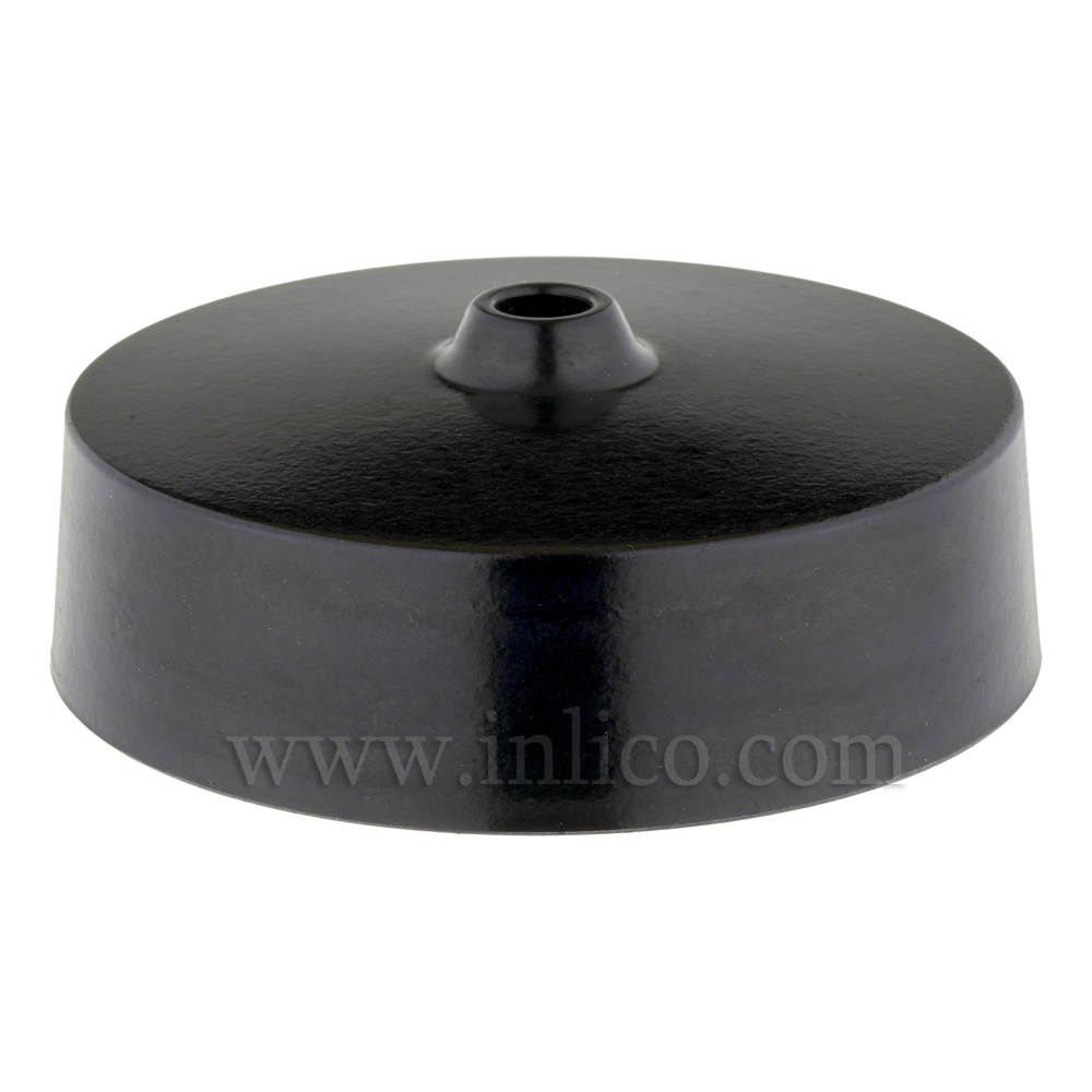 PLASTIC CEILING ROSE  BLACK 90MM DIA. X 30MM