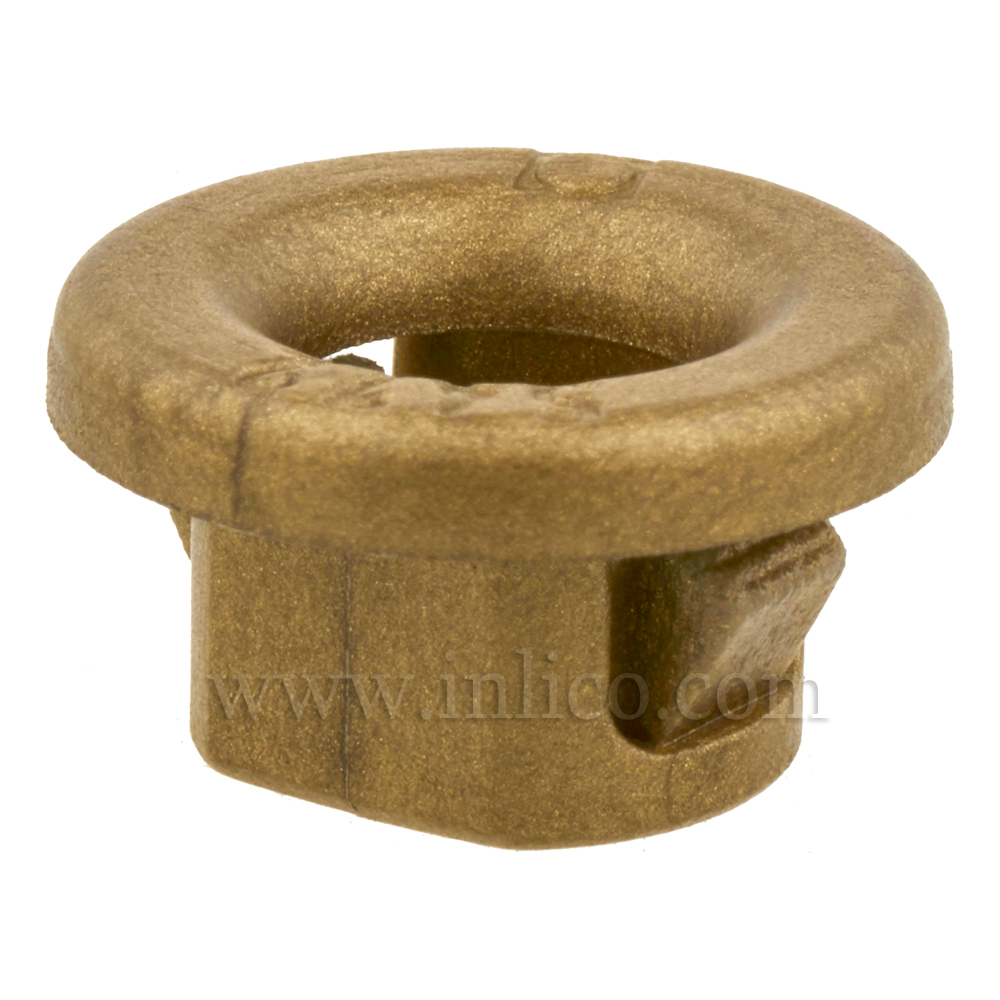 SNAP-LOCK GROMMET GOLD TO FIT 10.5MM HOLE 
8MM X 14.5MM