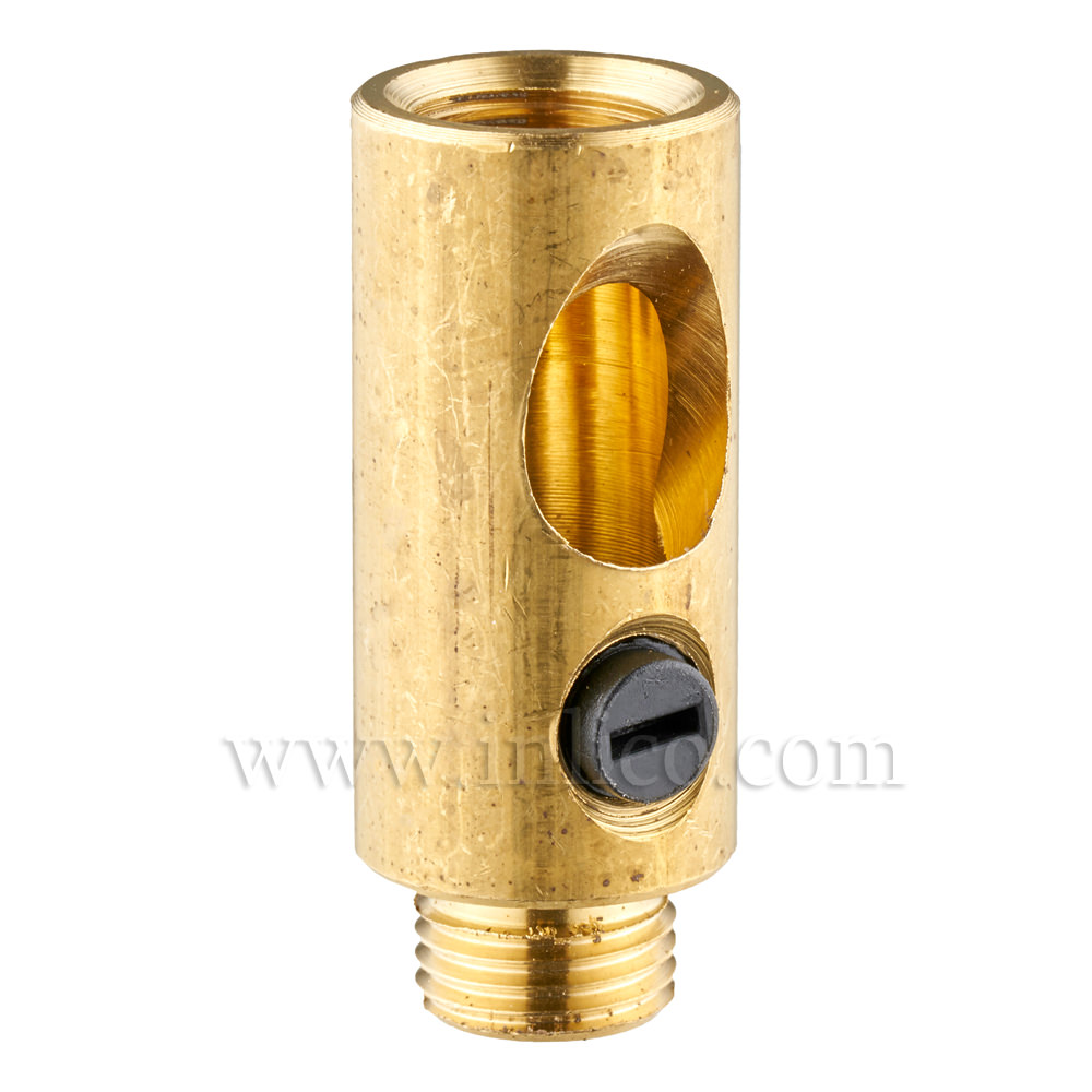 10MM CORDGRIP MALE BRASS WITH BLACK PLASTIC GRUBSCREW

 AND SIDE CABLE ENTRY