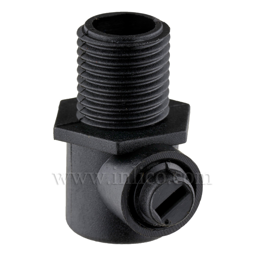 10MM S/LOCK C/GRIP MALE BLACK  LONG -HEX HEAD

