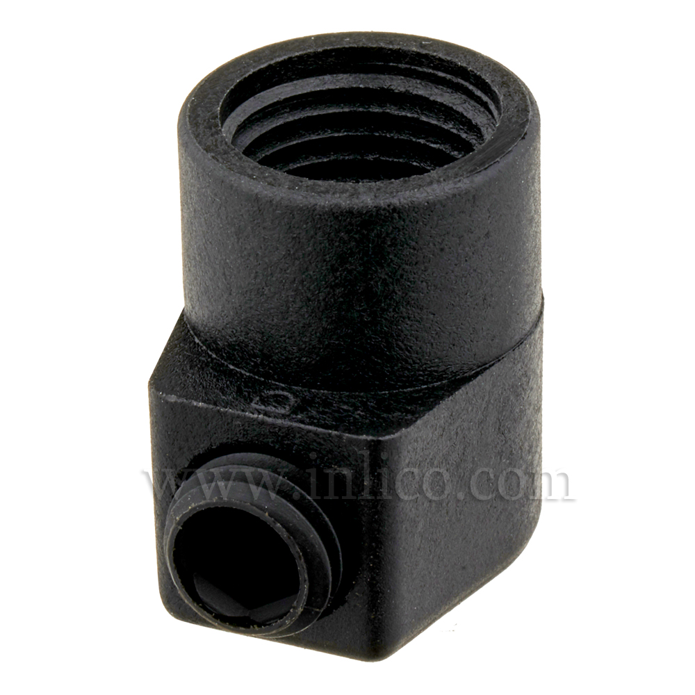 10MM S/LOCK C/GRIP FEMALE BLACK 18MM LONG x 16MM HIGH M7 x 1 GRUB SCREW