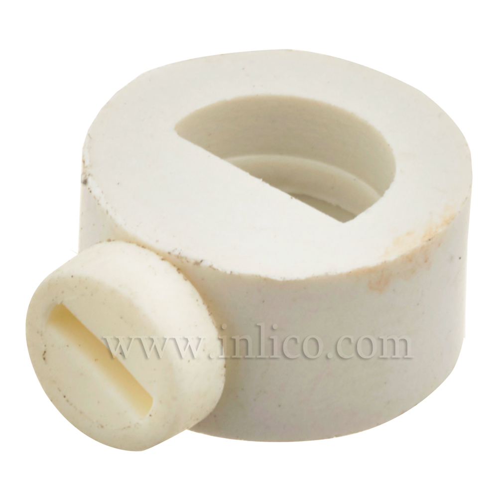 COLLAR CORD GRIP-SMALL/WHITE NYLON 66