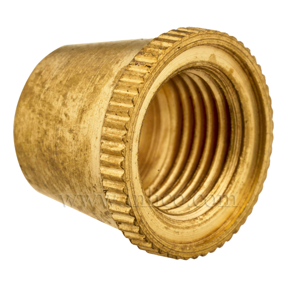 SHORT CAP FOR 2-PART LOCKING CORDGRIP BRASS