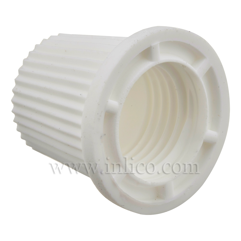 SHORT CAP FOR 2-PART LOCKING CORDGRIP WHITE POLYPROPYLENE HEIGHT 13.2MM