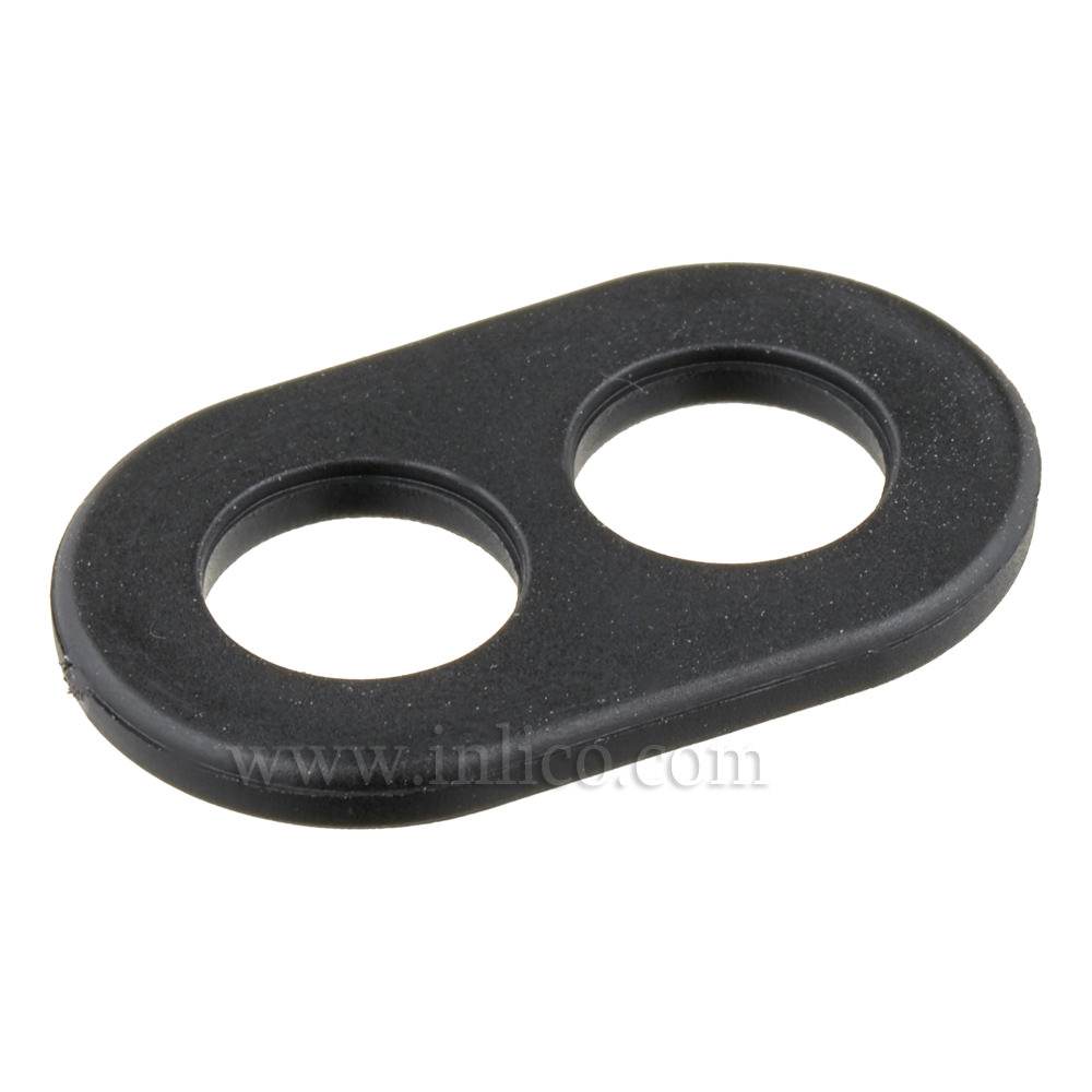 2 HOLE CORD GRIP BLACK NYLON 66