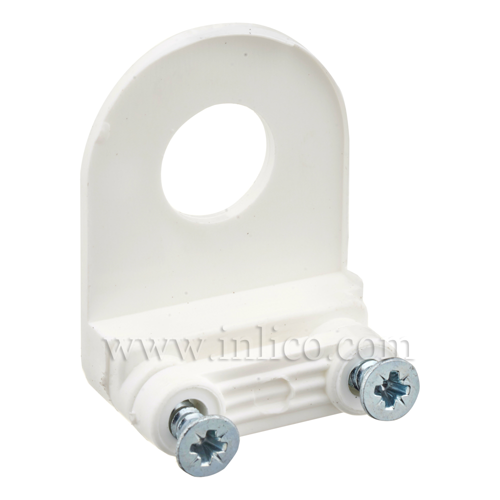 10MM CABLE CLAMP CORD GRIP - WHITE - NYLON 6