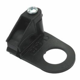 CABLE CLAMP CORD GRIP 10mm APERTURE FOR FLAT CABLE H03VVH2-F- BLACK - NYLON 66