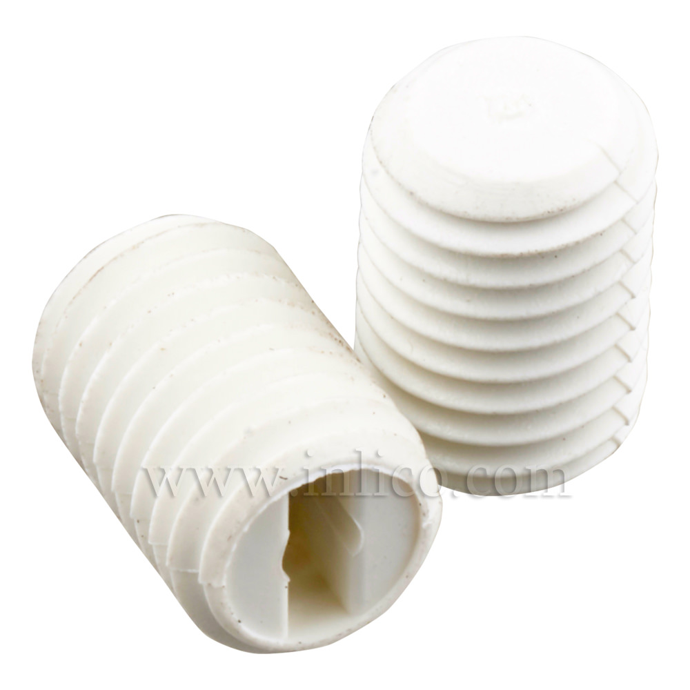 GRUB SCREW M8 X11MM WHITE NYLON 66 RV