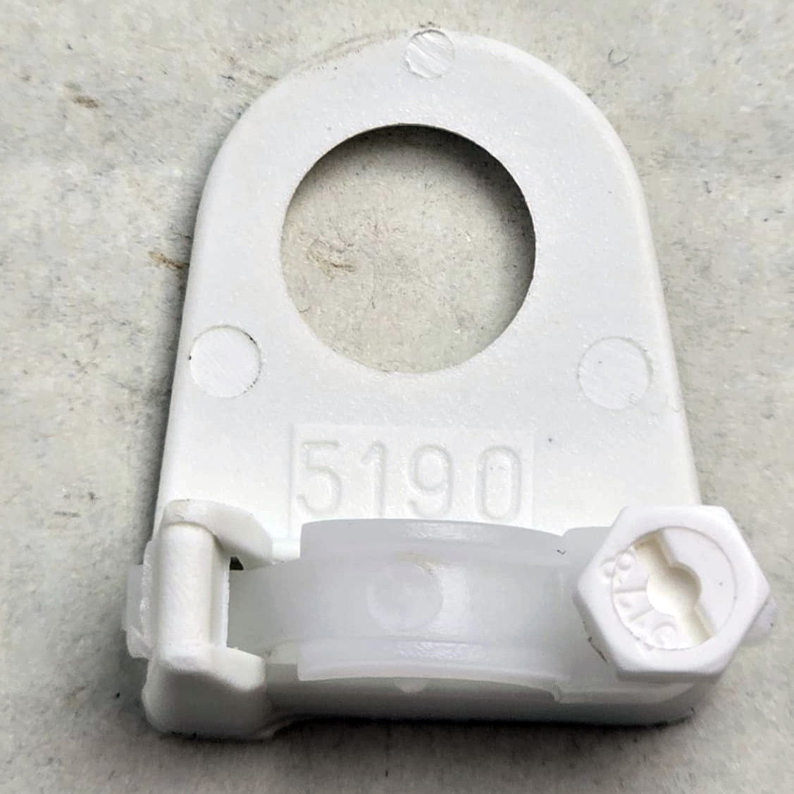 CABLE CLAMP CORD GRIP 10MM APERTURE FOR ROUND CABLE HO3VV-F - WHITE - NYLON 66