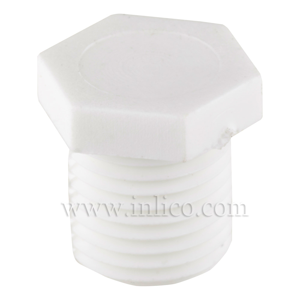 M10X1 PLASTIC NIPPLE SHORT WHITE 10MM OAL 7 MM THREAD LENGTH

F022/7/WHT