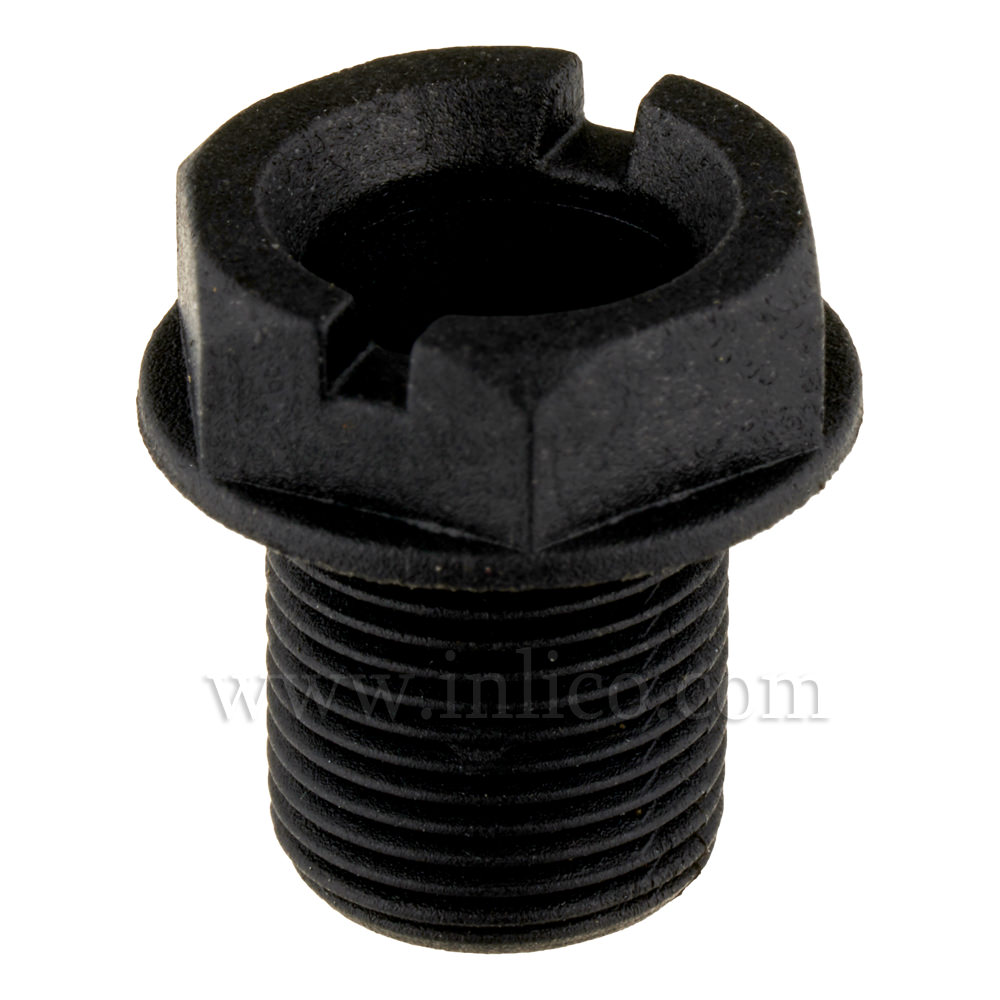 1/2" POTTERY NIPPLE WITH KEY BLACK