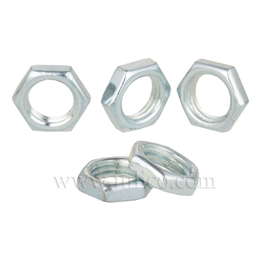 M10 X 1 LOCKNUT 4MM THICK 13MM A/F BZP