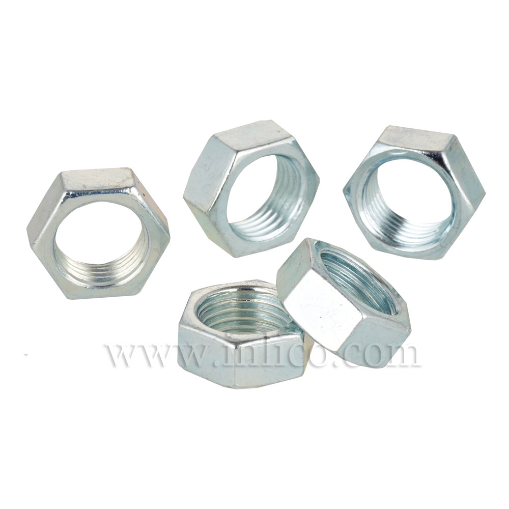 M10x1 LOCKNUT 6MM THICK 13MM A/F BZP