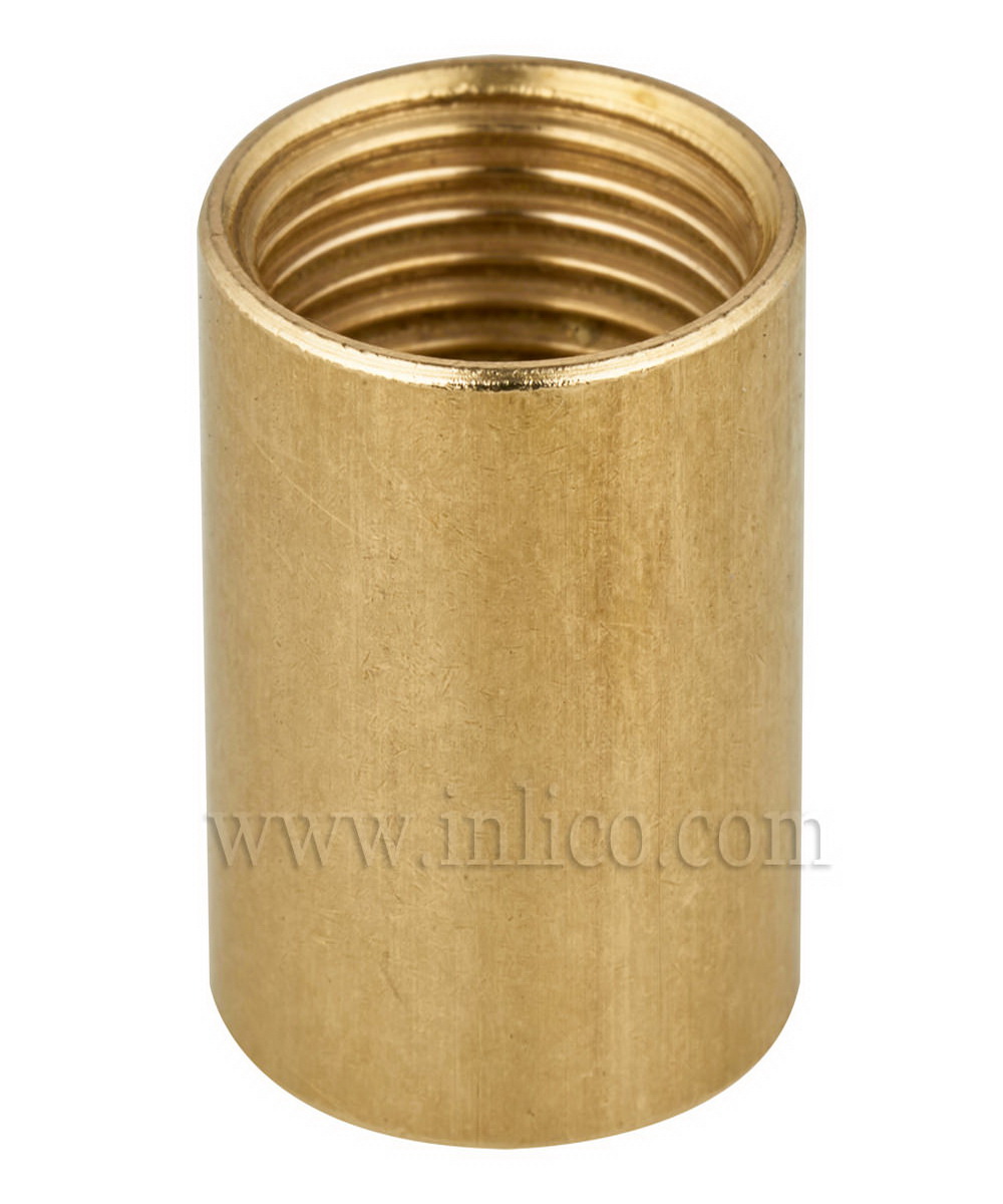 6x Brass Allthread Coupler M10 Thread 20mm x 13mm Joining Connector Round Nut 