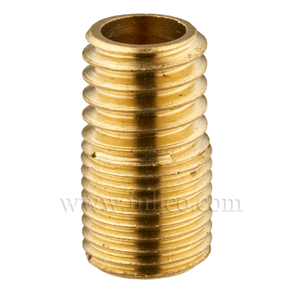 BRASS WOOD NIPPLE 10MM