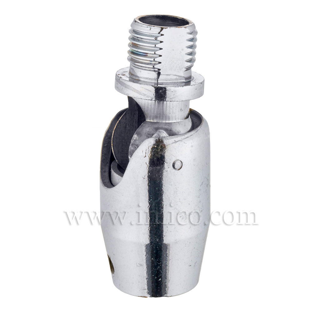 10MM M-F KNUCKLE JOINT SHORT  CHROME