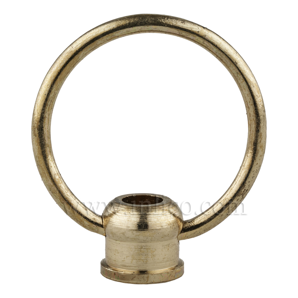 M10X1 FEMALE RAW BRASS SWING LOOP 40MM DROP X 31MM