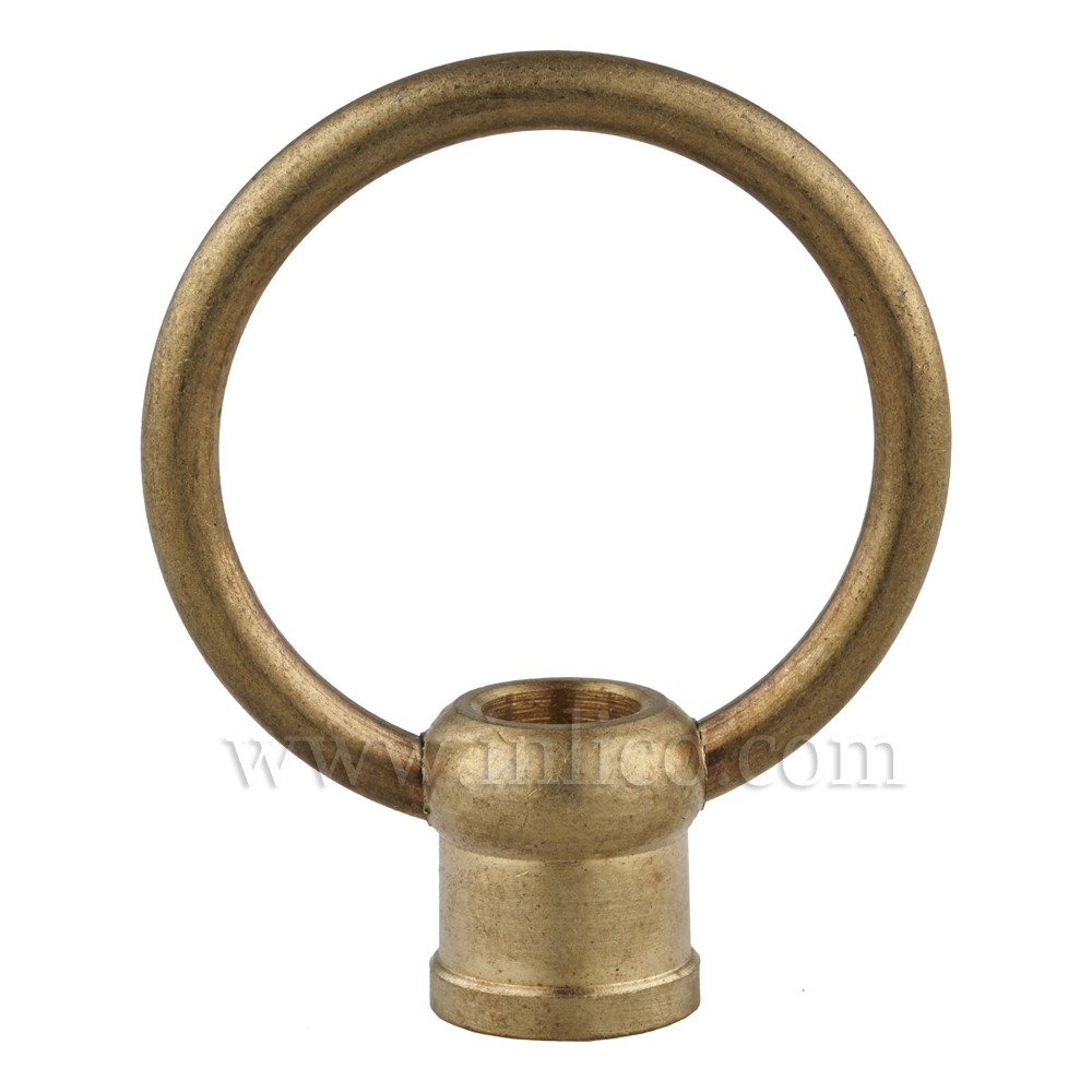 M10X1 FEMALE BRASS SWING LOOP 42MM DROP X 36MM