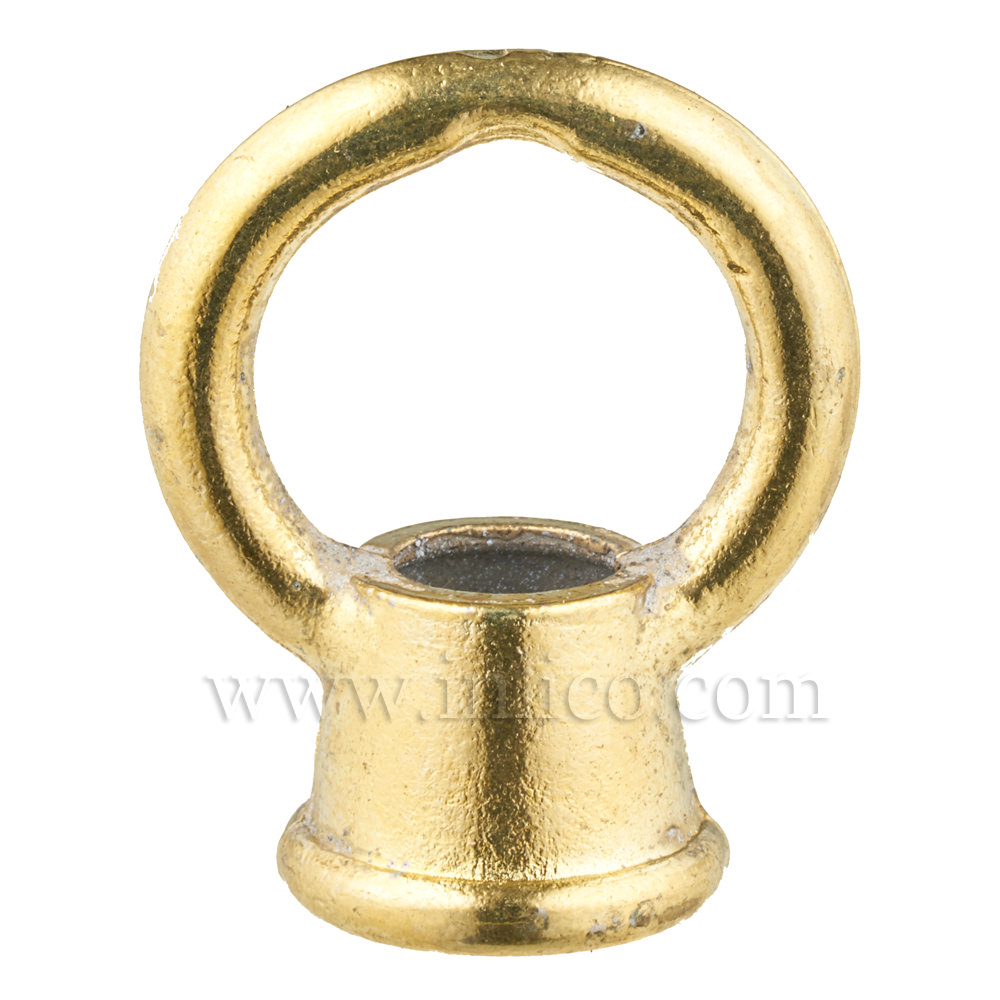 M10X1 FEMALE BRASS PLATED MAZAK LOOP 30MM DROP X 23MM