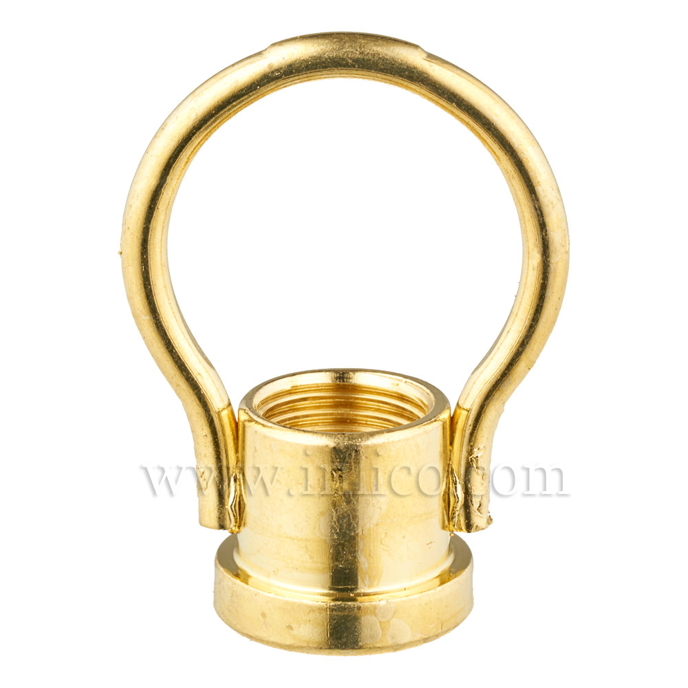 M10X1 FEMALE BRASS PLATED STEEL WELDED LOOP
30MM DROP X 23MM