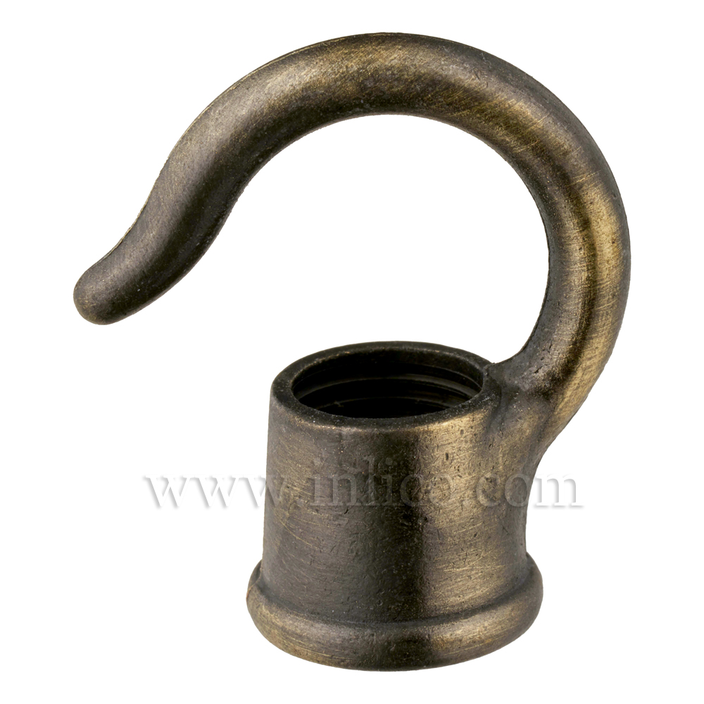 ANTIQUE FINISH MAZAK HOOK  M10 X 1 FEMALE ENTRY 