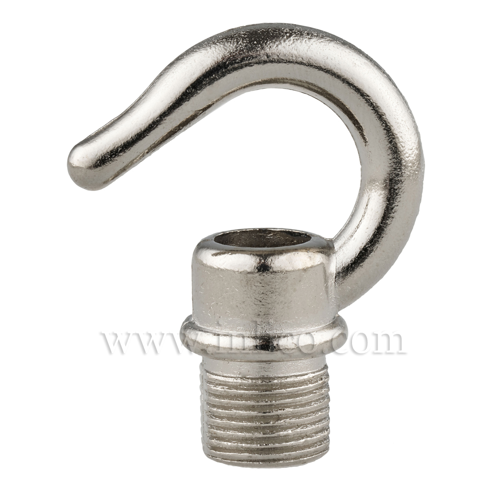 13MM CHROME PLATED HOOK MALE ENTRY